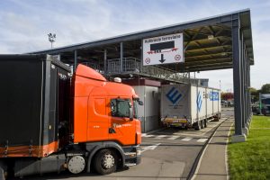 Entrée terminal autoroute ferroviaire Bettembourg