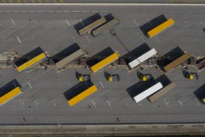 Terminal Le boulou - Chargement train vu du ciel