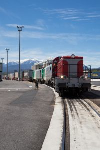 Train chargé Le Boulou - Lorry Rail - Manoeuvres 2