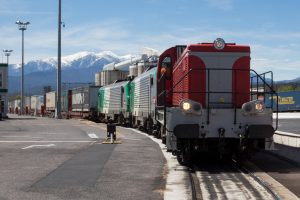 Train chargé Le Boulou - Lorry Rail - Manoeuvres 2